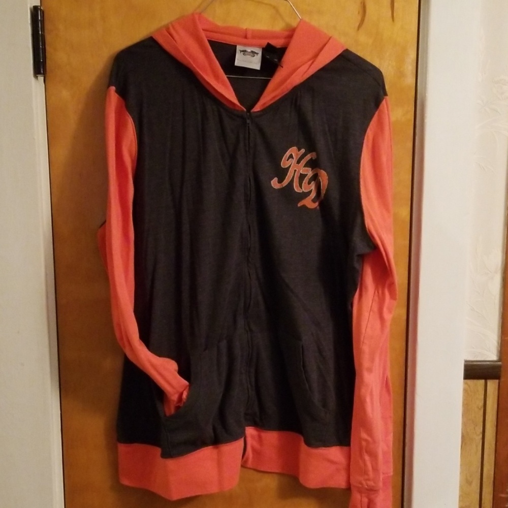 Harley Davidson Zip Hoodie Shirt 2xl